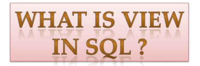 Sql View