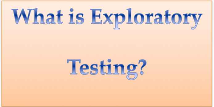 What is Exploratory Testing ?