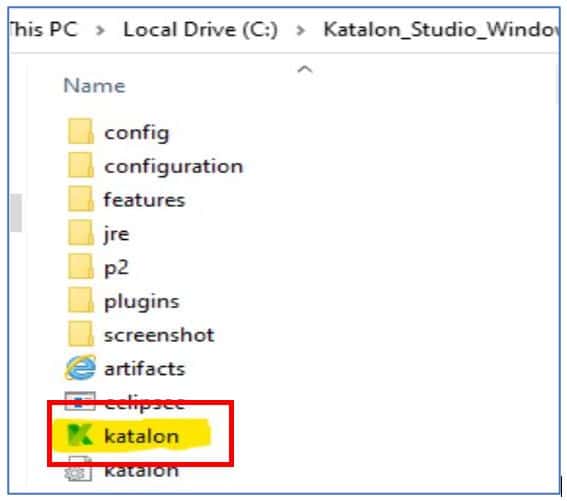 Katalon Studio Application downloaded