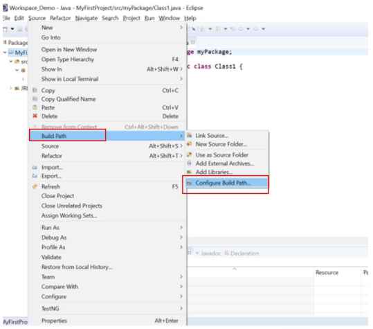 Selenium- Configure Libraries in Eclipse -Add External Jars 1