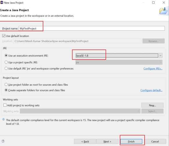 Selenium- Configure Libraries in Eclipse - Create Project -2