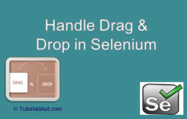 Drag and Drop in Selenium