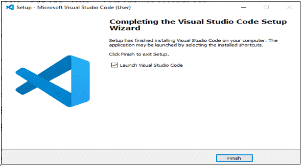 Visual Studio code install complete