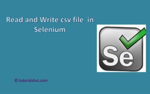 Read and Write csv file in Selenium __1