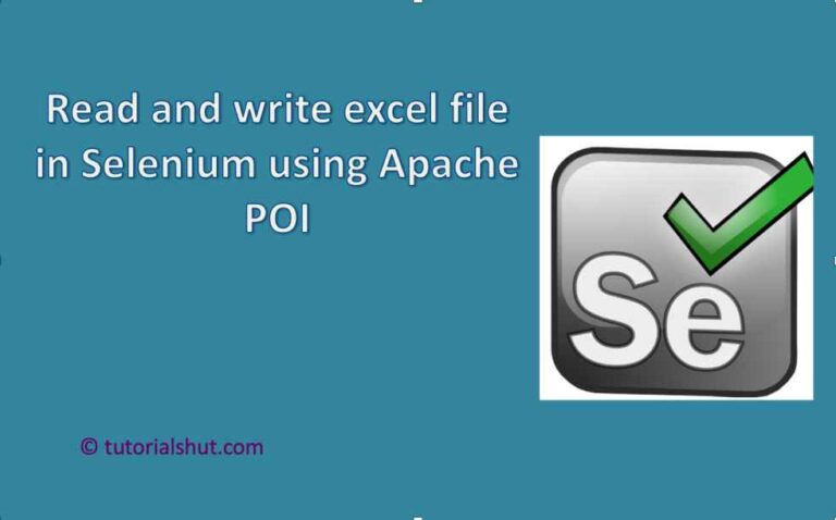 Read and write excel file in Selenium using Apache POI_1